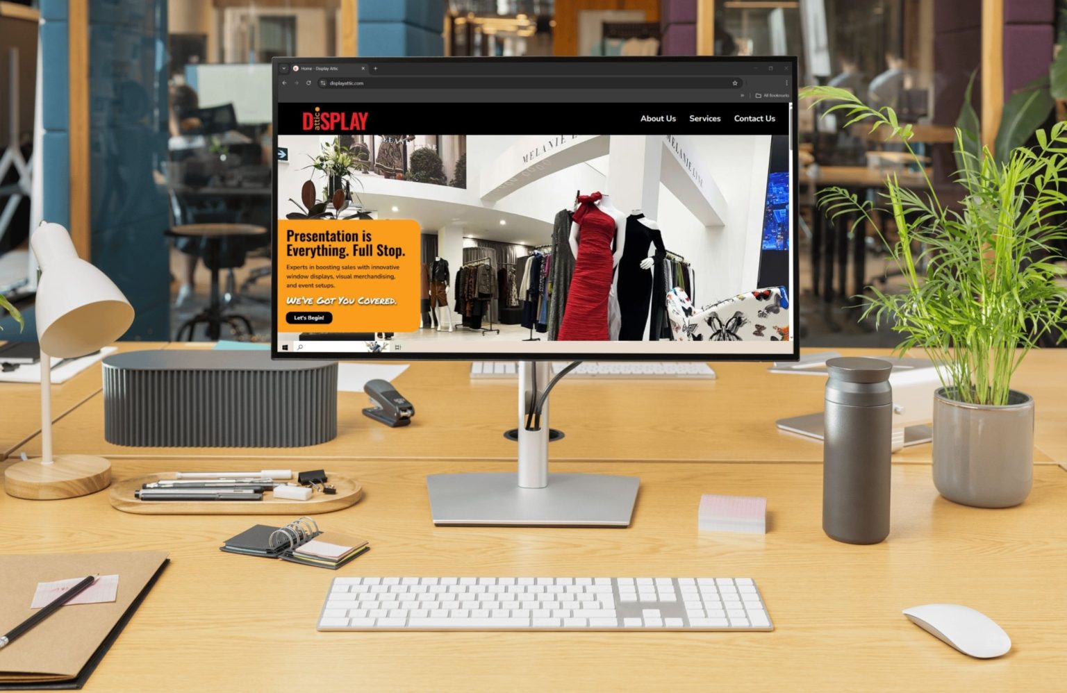 Display Attic Website Mockup